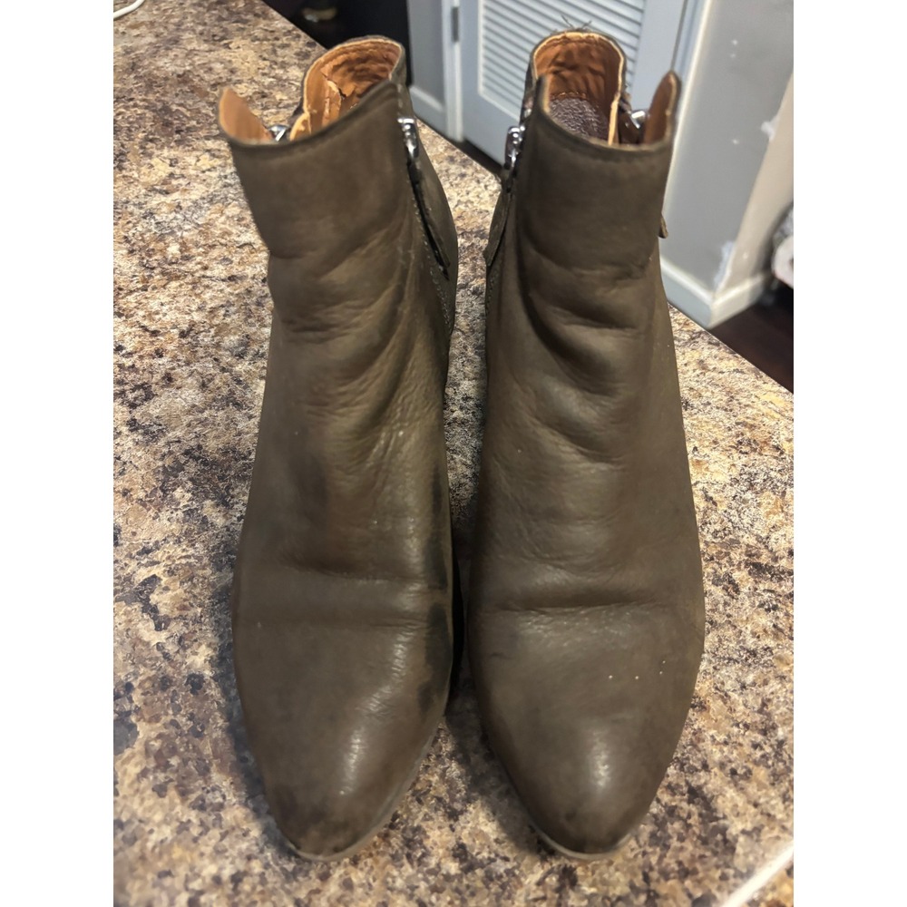 Frye Womens 8M Dark Brown Leather Pointed Toe Ankle Booties 3470014-DBN - Picture 1 of 15